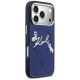 4. Karl Lagerfeld IML Choupettes Karl Script Logo MagSafe Case for iPhone 17 Pro Max - Blue