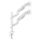 3. ERGO OFFICE MOUNT FOR 2 MONITORS, GAS SPRING, 17"-32", 1-10KG, MATTE WHITE ER-692 W