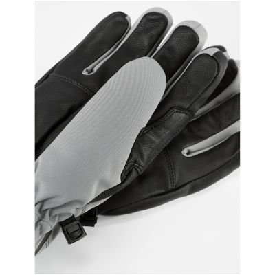 Women’s Ski Gloves VIKING Norvika Ski Lady, Grey with White Leather