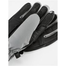 Women’s Ski Gloves VIKING Norvika Ski Lady, Grey with White Leather, Size 6