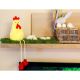 8. SITTING HENS 18CM SPRING DECORATION
