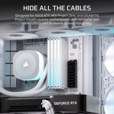 8. Corsair FRAME 4500X RS-R ARGB Tempered Glass Mid-Tower Case, White