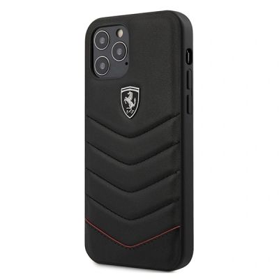 Ferrari Off Track Quilted Case for iPhone 12 / 12 Pro - Black