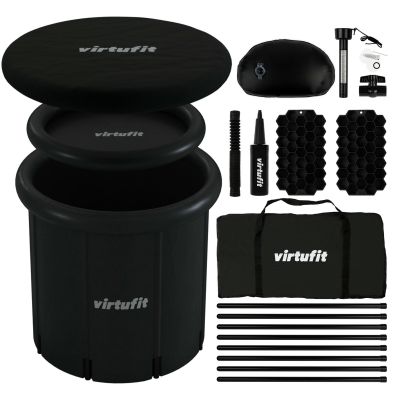 45. VIRTUFIT ICE BATH XXL - 375 LITERS - ANTHRACITE - WITH ACCESSORIES