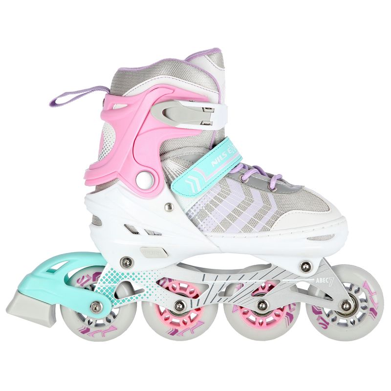 4. NH18192 4in1 PINK SIZE S(29-33) ROLLER SKATING WITH HOCKEY SLEEVE NILS EXTREME