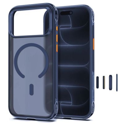 2. Tech-Protect MagAir MagSafe CC Case for iPhone 18 Pro Max / 17 Pro Max - Matte Dark Blue