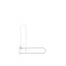 Toilet handrail, tilting handle