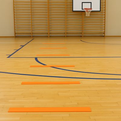 8. Flat field markers - stripes 51x6cm 10 pcs bright orange SMJ sport ZPP-O
