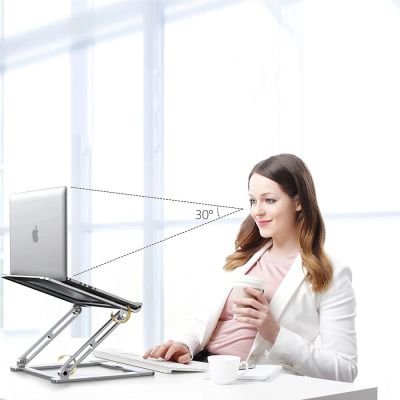7. Tech-Protect ULS400 universal foldable stand for laptops up to 17" - gray