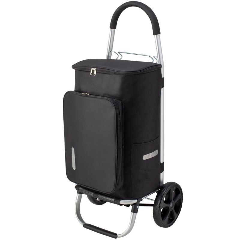 PREMIUM BLACK SHOPPING TROLLEY SEMI LINE