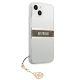 4. Guess GUHCP13SKB4GBR iPhone 13 mini 5.4" Transparent hardcase 4G Brown Strap Charm