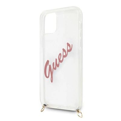 5. Guess GUHCP12SCRTVSPI iPhone 12 mini 5.4" pink/pink hardcase Script Vintage