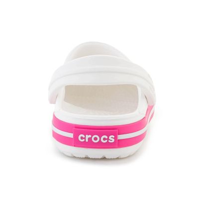 5. CROCS CROCBAND KIDS CLOG T WHITE/PINK CRUSH 207005-6WU