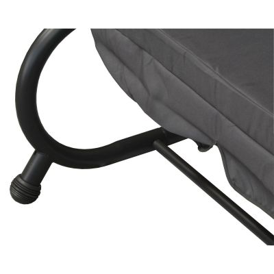 6. KASIA GARDEN AND BALCONY SWING 3-SEATER GRAY