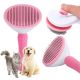 6. PINK SELF-CLEANING BRUSH FOR DOGS AND CAT