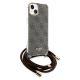 3. Guess Crossbody Cord 4G Print case for iPhone 15 / 14 / 13 - brown