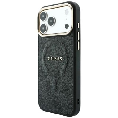 2. Guess Embossed 4G Classic MagSafe Case for iPhone 17 Pro Max / 18 Pro Max - Black