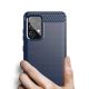 4. Carbon Case Flexible Cover TPU Case for Samsung Galaxy A72 4G blue