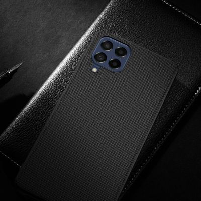 17. Nillkin Textured Case durable reinforced case with gel frame and nylon back for Samsung Galaxy M53 5G black