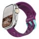 3. UAG Civilian – silicone strap for Apple Watch 44mm–49mm (Apple Watch 4–11, SE 1–3, Ultra 1–3) (deep purple synth / aqua)