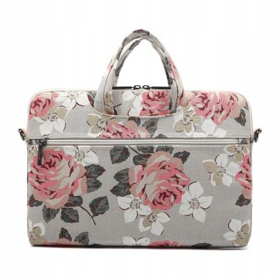 5. Canvaslife Briefcase Laptop Bag 15-16'' - Navy Blue/Pink