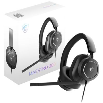 5. MSI Maestro 300 Wired Headband Gaming Headset USB Type-C / USB Type-A Black