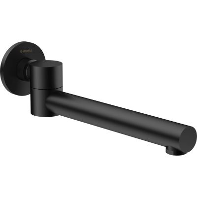 Folding bathtub spout - round