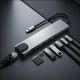 11. Tech-Protect HB09 USB hub 8in1 TYPE-C + USB-A 3.0 + USB-C 3.0 + HDMI 4K 60HZ + SD/TF + PD100W + RJ45 1000 MB/S - gray