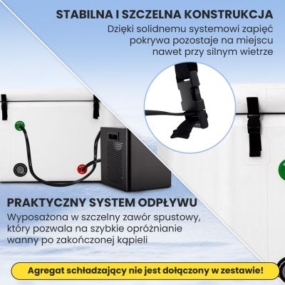 4. Extralink Ice Bath | Bathtub for swimming | 150x80x65cm