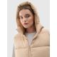 3. Women's quilted down vest with hood 4F 4FWAW24TVJAF141-83S