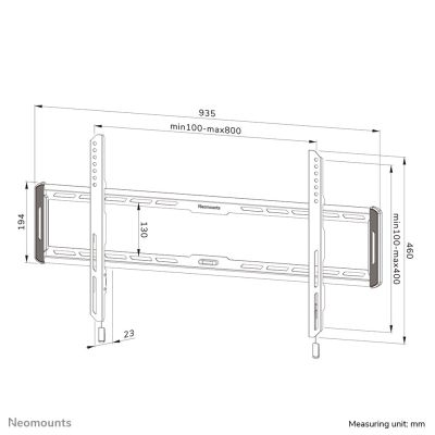 11. Neomounts WL30-550BL18 TV mount 2.18 m (86") Black