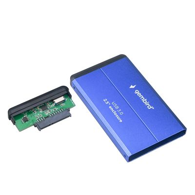 GEMBIRD HDD/SSD CASE USB 3.0 2.5" SATA, ALUMINUM, BLUE