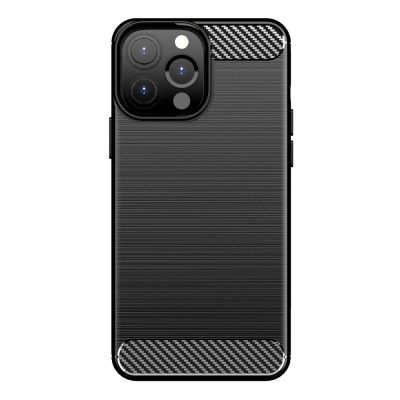 8. Carbon Case Flexible Cover TPU Case for iPhone 13 Pro Max black