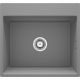Single-bowl magnetic granite sink