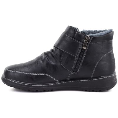3. Women's comfortable insulated ankle boots, black, Vinceza 87734