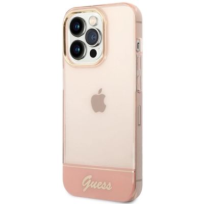 2. Guess Translucent iPhone 14 Pro Max 6.7" Case - Pink