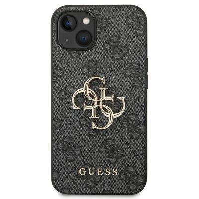 3. Guess 4G Big Metal Logo Case for iPhone 14 / 15 Plus - Gray