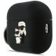 2. Karl Lagerfeld Silicone Karl & Chaupette Head 3D Case for AirPods Pro 3 - Black