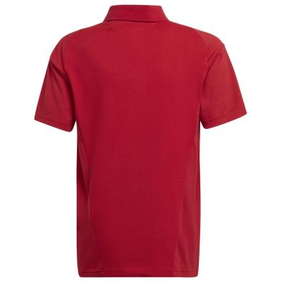 7. adidas Tiro 23 Competition Cotton Polo T-shirt for kids red HI4715