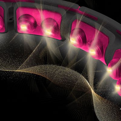 4. HHM16 HULA HOP BLACK/PINK WITH MAGNETS AND WEIGHT + HMS COUNTER