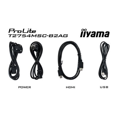 16. iiyama ProLite T2754MSC-B2AG computer monitor 68.6 cm (27") 1920 x 1080 px Full HD LED Touchscreen Multi-user Black