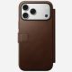 4. Nomad Modern Leather Folio Cell Phone Case 17.5 cm (6.9") Brown