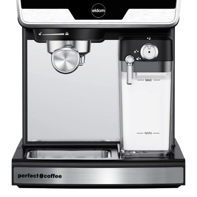 22. ELDOM PRESSURE ESPRESSO MACHINE ECK1 1300W 20 BAR, MILK TANK, 6 AUTOMATIC PROGRAMS, 2 MANUAL PROGRAMS