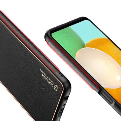 8. Dux Ducis Yolo elegant cover made of ecological leather for Samsung Galaxy A13 5G black