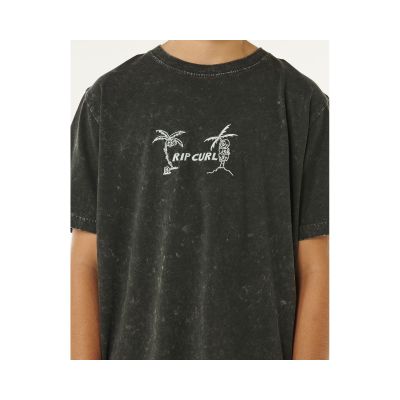 5. RIP CURL Eternal Shred Wash Tee-Boy Black
