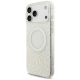 3. Guess IML Flowers Allover Electroplated with Pearl Strap MagSafe Case for iPhone 18 Pro Max / 17 Pro Max - White