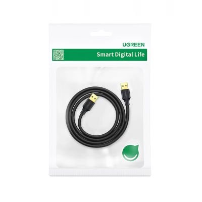 5. Ugreen US128 90576 USB-A 3.0 / USB-A 3.0 5Gb/s cable 3m - black