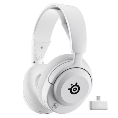 4. SteelSeries Gaming Headset Arctis Nova 5P Bluetooth Over-Ear Microphone Noise-Canceling Wireless White
