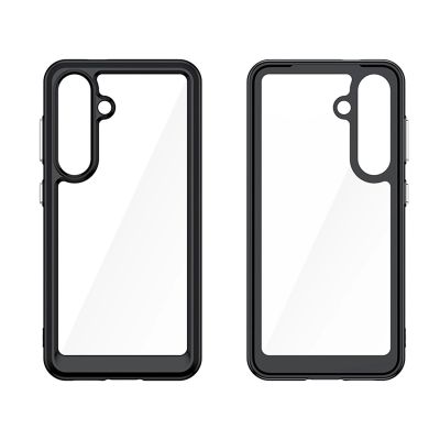 3. Outer Space Case with Gel Frame for Samsung Galaxy S25 - Black