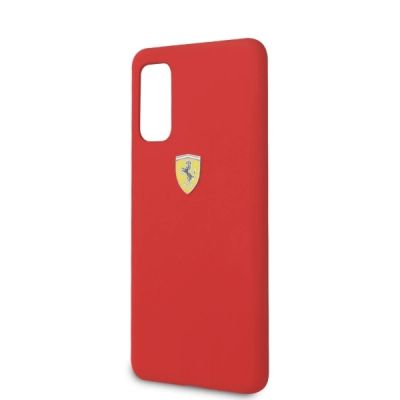 5. Ferrari Silicone Case for Samsung Galaxy S20 - Red